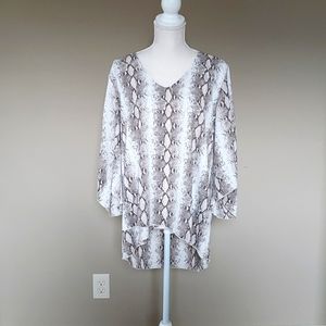 Snake print blouse